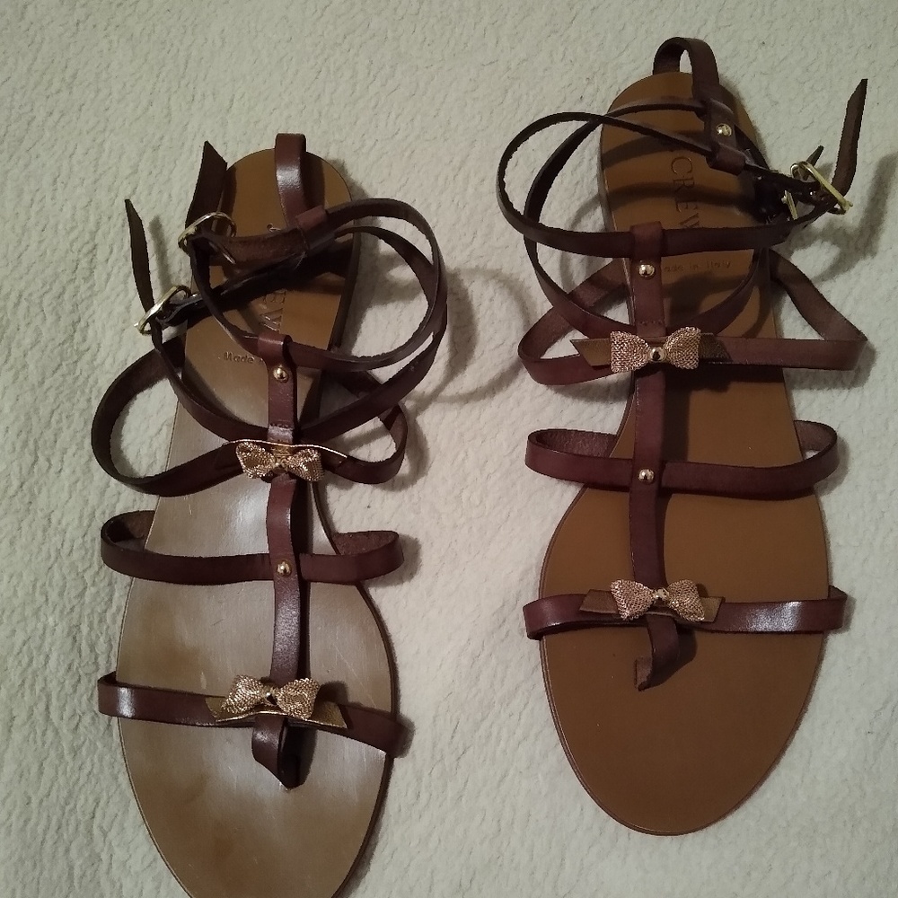 J. Crew gladiator ankle sandal.
